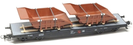 Loewe 2551 - H0 - Dumpermulden Schutzlackiert, 140 mm